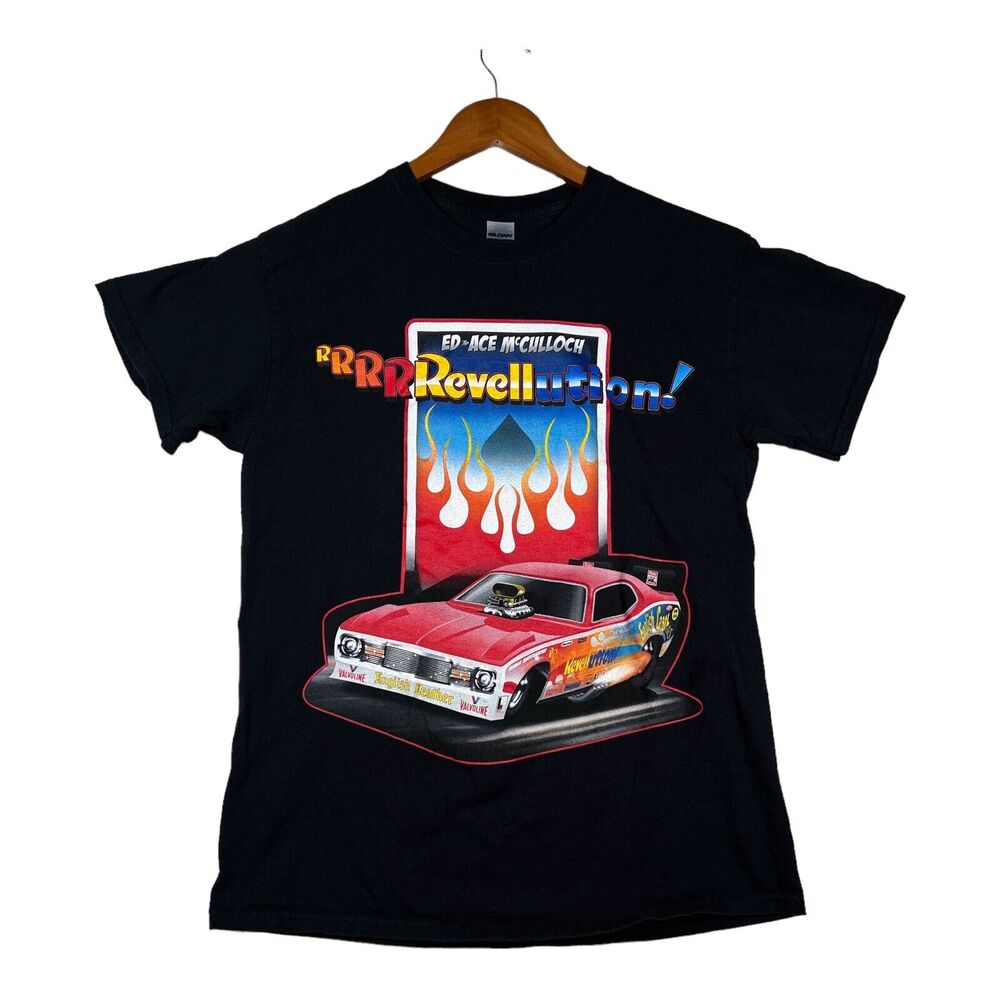 Ed "The ACE" McCulloch Miller High Life Funny Car Race Revellution T-Shirt sz M